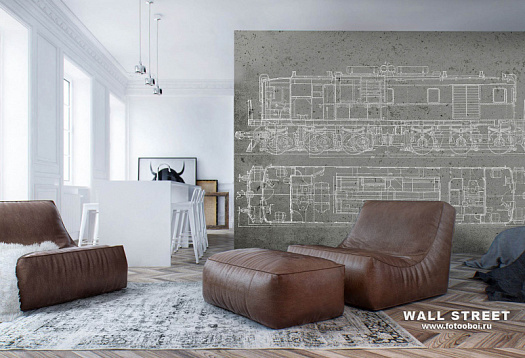 Фотообои в интерьере артикул Induction 21, INDUCTION, Wall street Фотообои в интерьере артикул Induction 21, INDUCTION, Wall street