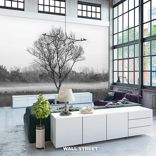 Фотообои в интерьере артикул Grayscale 23, ОТТЕНКИ СЕРОГО / GRAYSCALE, Wall street